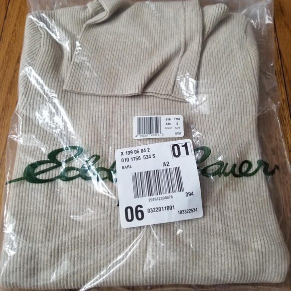 Eddie Bauer Sweaters | Eddie Bauer Medina Ribbed Turtleneck | Color: Cream | Size: S | Redrockposh's Closet
